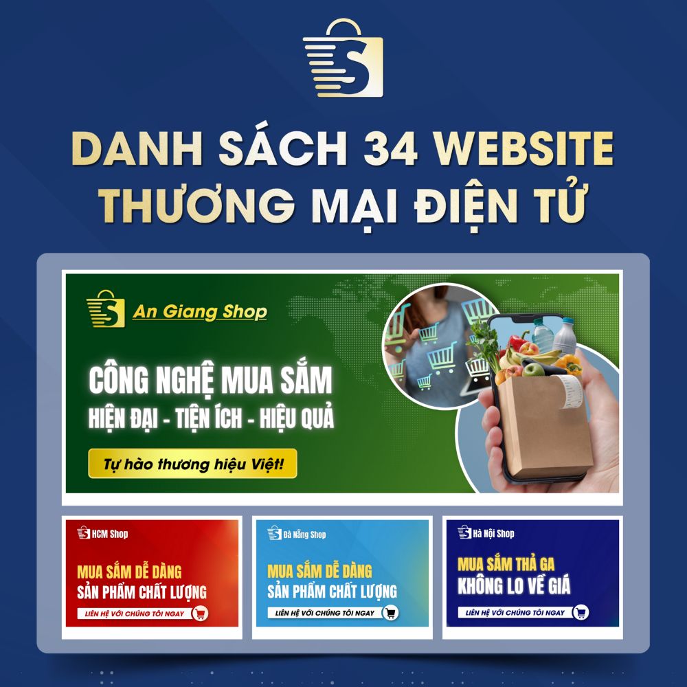 Danh Sách Website TMĐT Của 34 Tỉnh Thành Việt Nam